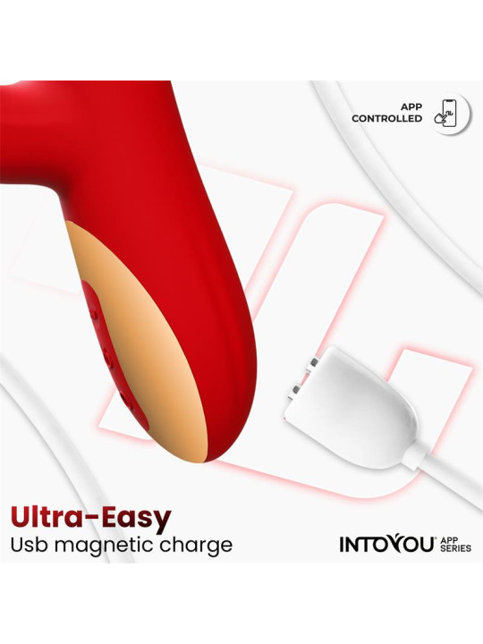 Ascen Vibrador con Thrusting y Waving y APP USB Magnético