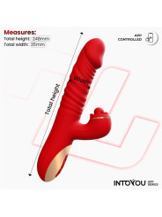 Ascen Vibrador con Thrusting y Waving y APP USB Magnético