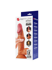 Dildo Realista con Piel Deslizante Retractil 19.4 cm
