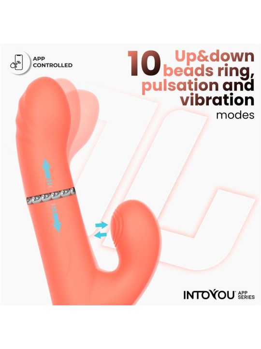 Mindy Vibrador con Anillo de Bolas Up and Down - Juguetes XXX