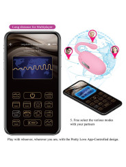 Doreen Huevo Vibrador con Electro Shock y APP