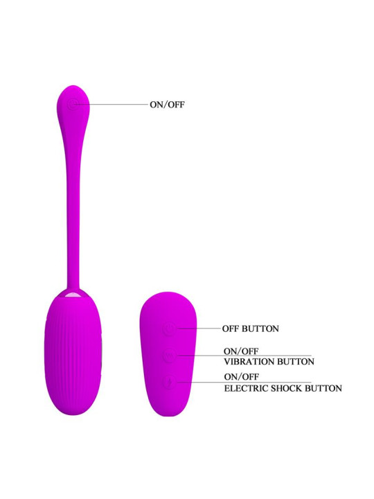 Shock Fun Huevo Vibrador con Electro Shock y Control Remoto