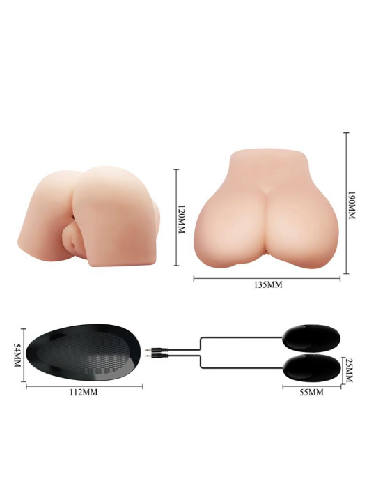 Masturbador Vagina y Ano con Vibración