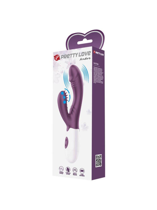 Vibrador Andre 30 funciones Purpura - ¡Explora el placer!