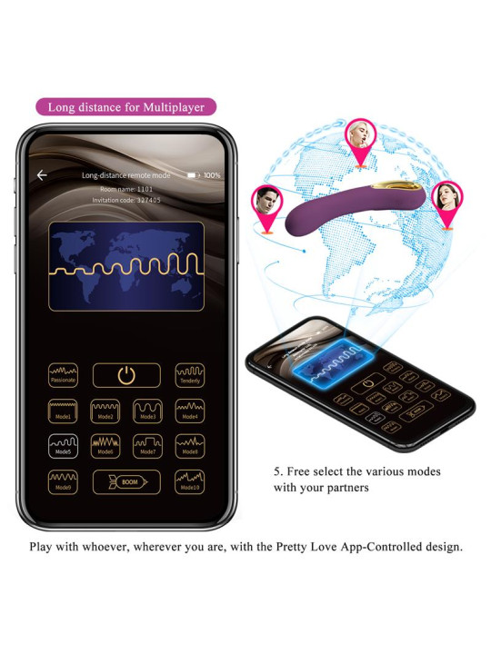 Vibrador Ethan con APP - Juguetes Púrpura | ¡Descubre la diversión!