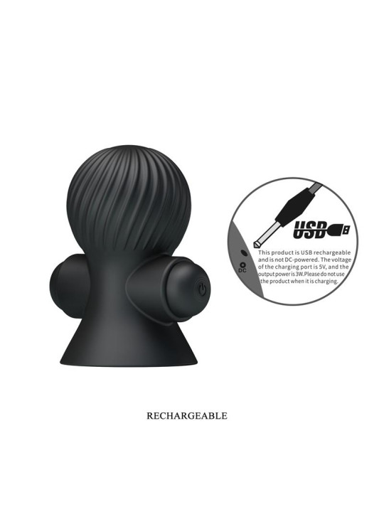 Funda Vibración Pezones Negro - Juguetes Sensuales