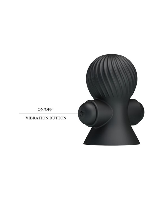 Funda Vibración Pezones Negro - Juguetes Sensuales