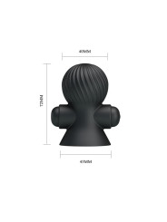Funda Vibración Pezones Negro - Juguetes Sensuales