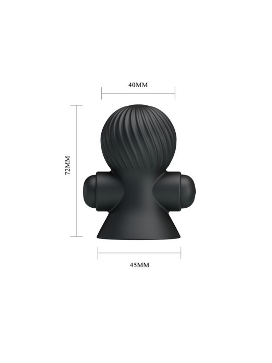 Funda Vibración Pezones Negro - Juguetes Sensuales