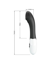 Vibrador Elemental 30 Funciones Negro - Juguetes Sensuales