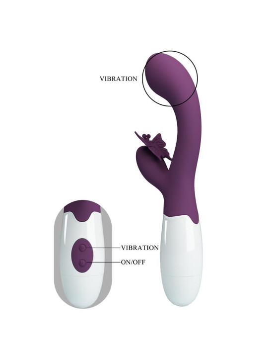 Vibrador Butterfly Kiss 30 funciones Púrpura - Juguetes Sensuales