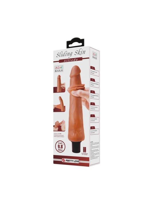 Dildo Alfredo con Piel Retráctil 9,8 - Juguetes Sensuales