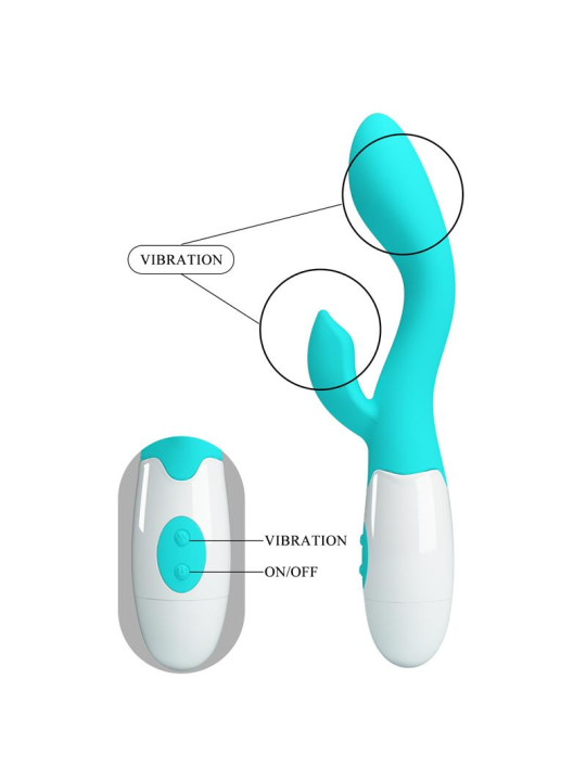 Vibrador Brighty 30 funciones Azul - Juguetes Sexuales Vibrantes