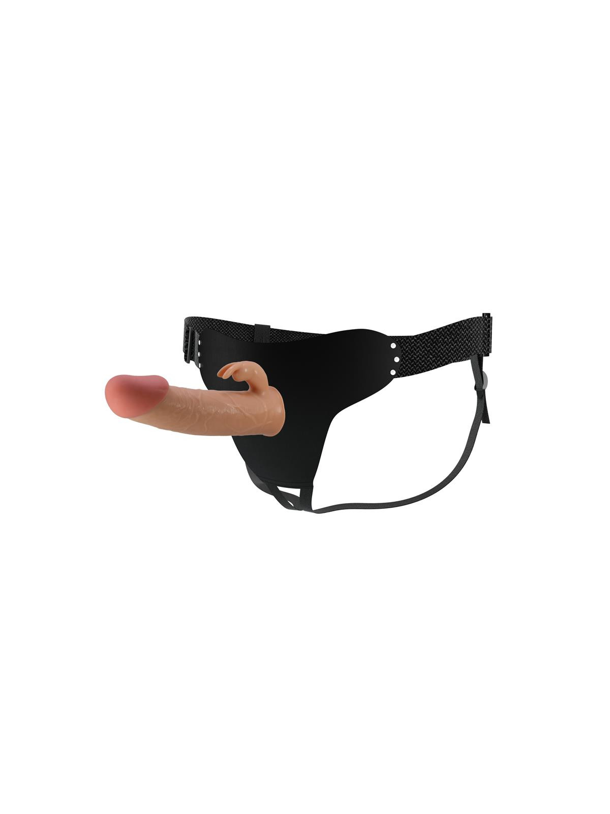 Arnés con Dildo Hueco 19 cm Mavis - ¡Juguete Sensacional!