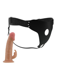 Arnés con Dildo Hueco 19 cm Mavis - ¡Juguete Sensacional!