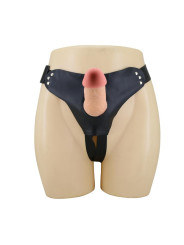 Arnés con Dildo Hueco 19 cm Mavis - ¡Juguete Sensacional!