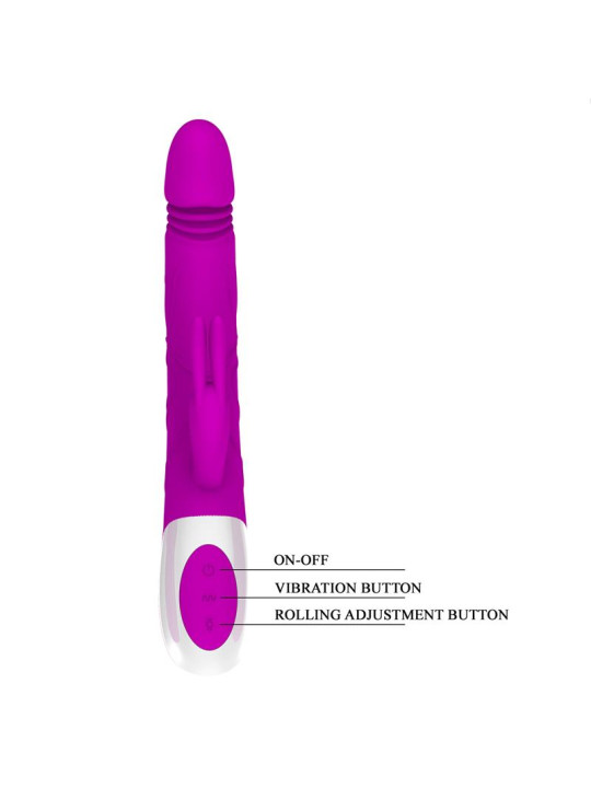 Vibrador con Bolas Rolling y Movimiento Up and Down - Juguetes Adultos