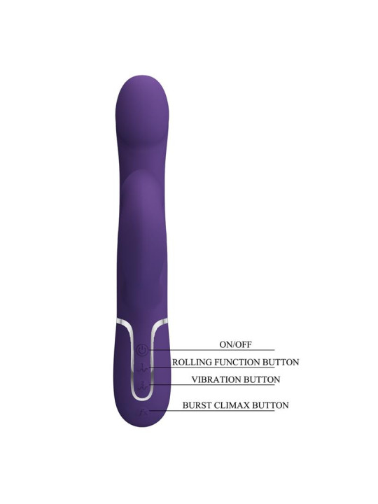 Vibrador Zalin con Bolas Rotatorias USB - Juguetes Sensuales