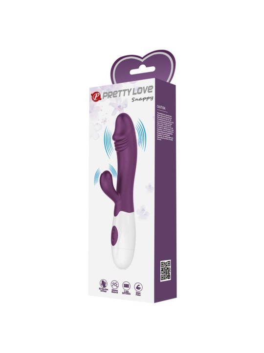 Vibrador Snappy 30 funciones Púrpura - Juguetes Eróticos de Calidad