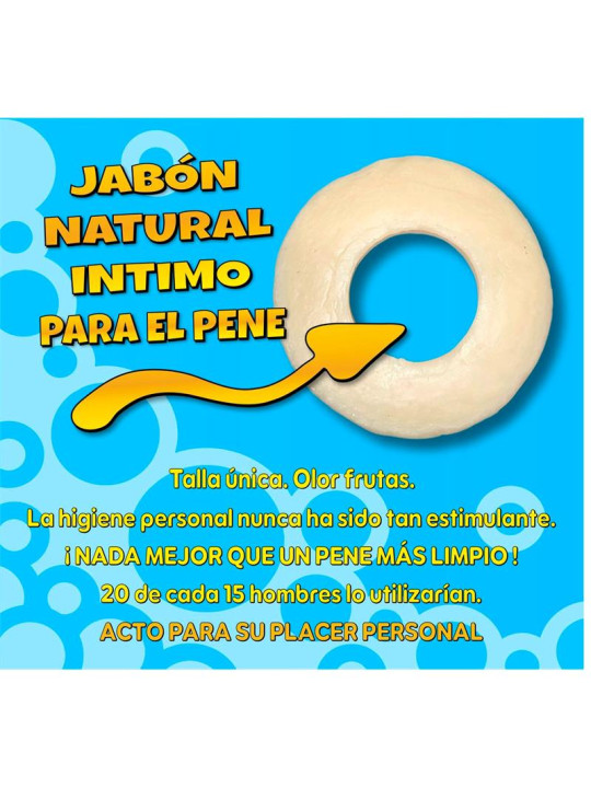 Jabón en Forma de Anillo para el Pene Amarillo