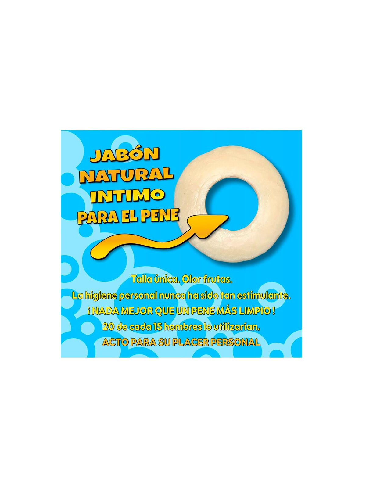 Jabón en Forma de Anillo para el Pene Amarillo