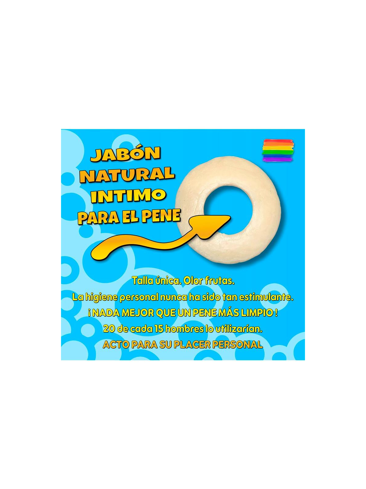 Jabón en Forma de Anillo para el Pene Naranja