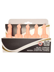 Set de 5 Velas en Forma de Pene