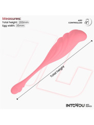 Huevo Vibrador con Movimiento Waving con APP USB