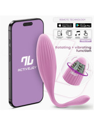 Huevo Vibrador con Bolas Internas con Rotación y APP USB