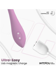 Huevo Vibrador con Bolas Internas con Rotación y APP USB