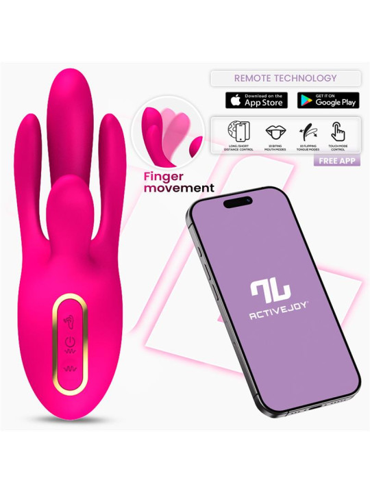 Derek Vibrador con Movimiento Finger 3 Motores y APP