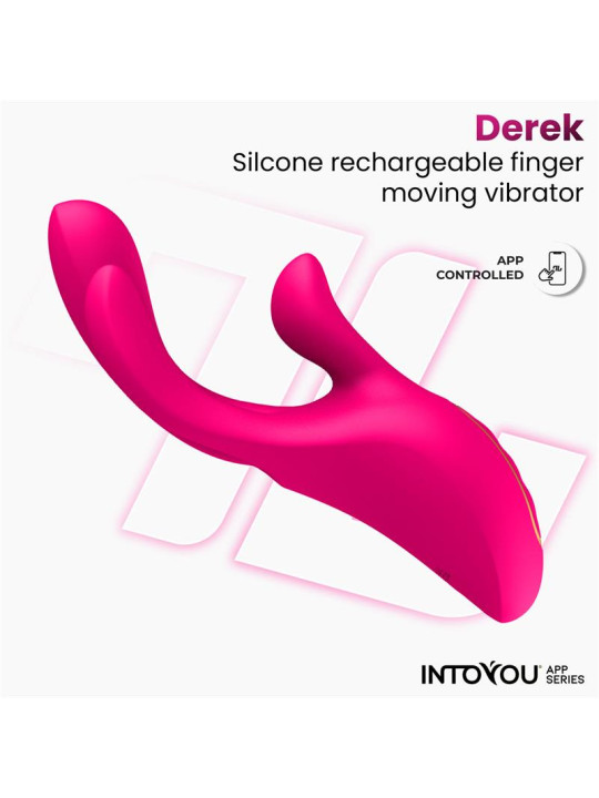 Derek Vibrador con Movimiento Finger 3 Motores y APP