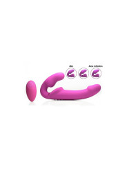 Inflatable Vibrador Doble Funcion Inflable Control Remoto Rosa