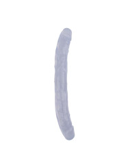 Dildo Doble Hi-Rubber 12.8 Transparente