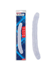 Dildo Doble Hi-Rubber 12.8 Transparente