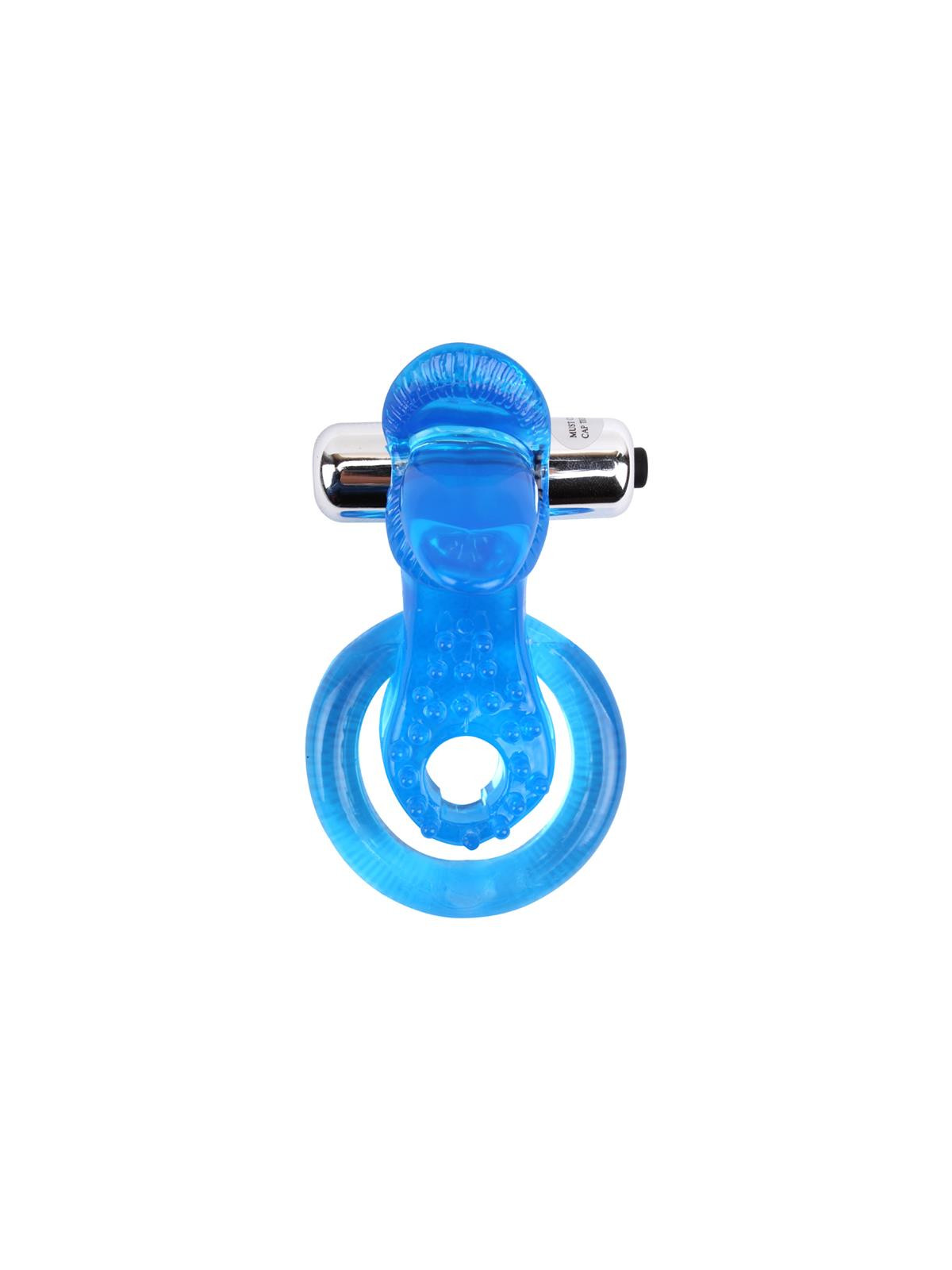 Anillo Vibrador para el Pene The Tongue Azul