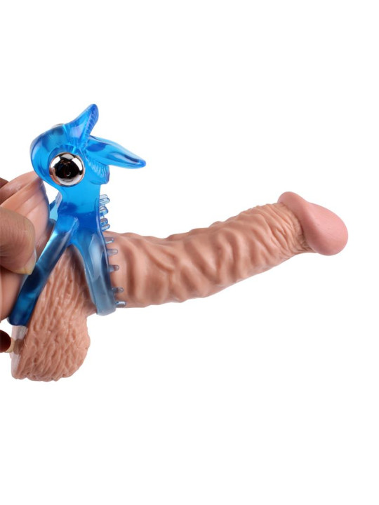 Anillo Vibrador para el Pene The Tongue Azul