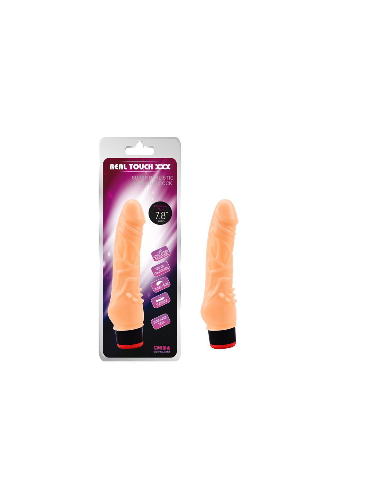 Vibrador T-Skin 7.8? Natural