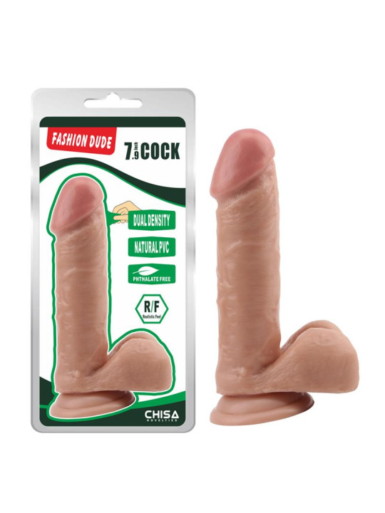 Dildo Dual density Fashion Dude 20 cm Color Natural