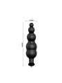 Vibrador Anal Burbujas Negro con Control Remo cl70