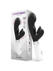 Sliper Vibrador Conejito Silicona Negro