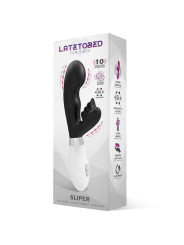 Sliper Vibrador Conejito Silicona Negro