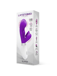 Sliper Vibrador Conejito Silicona Púrpura