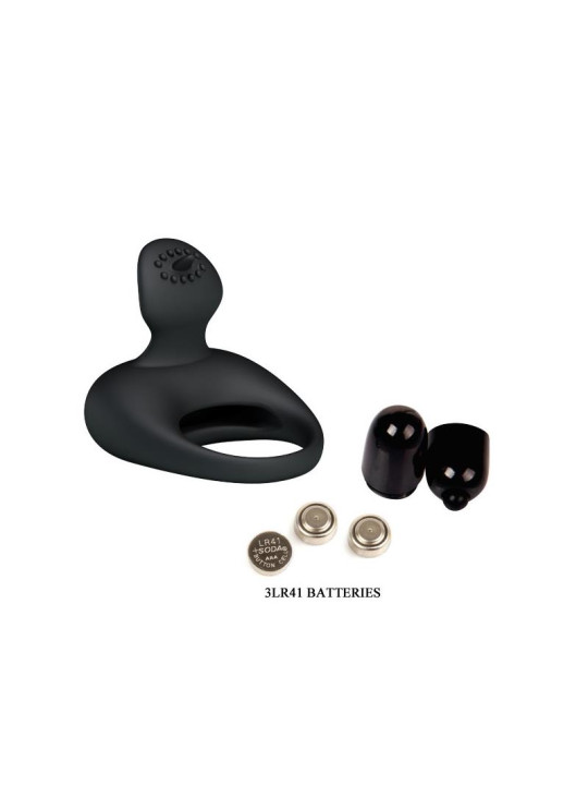 Pretty Love Anillo Vibrador Tonguo Negro