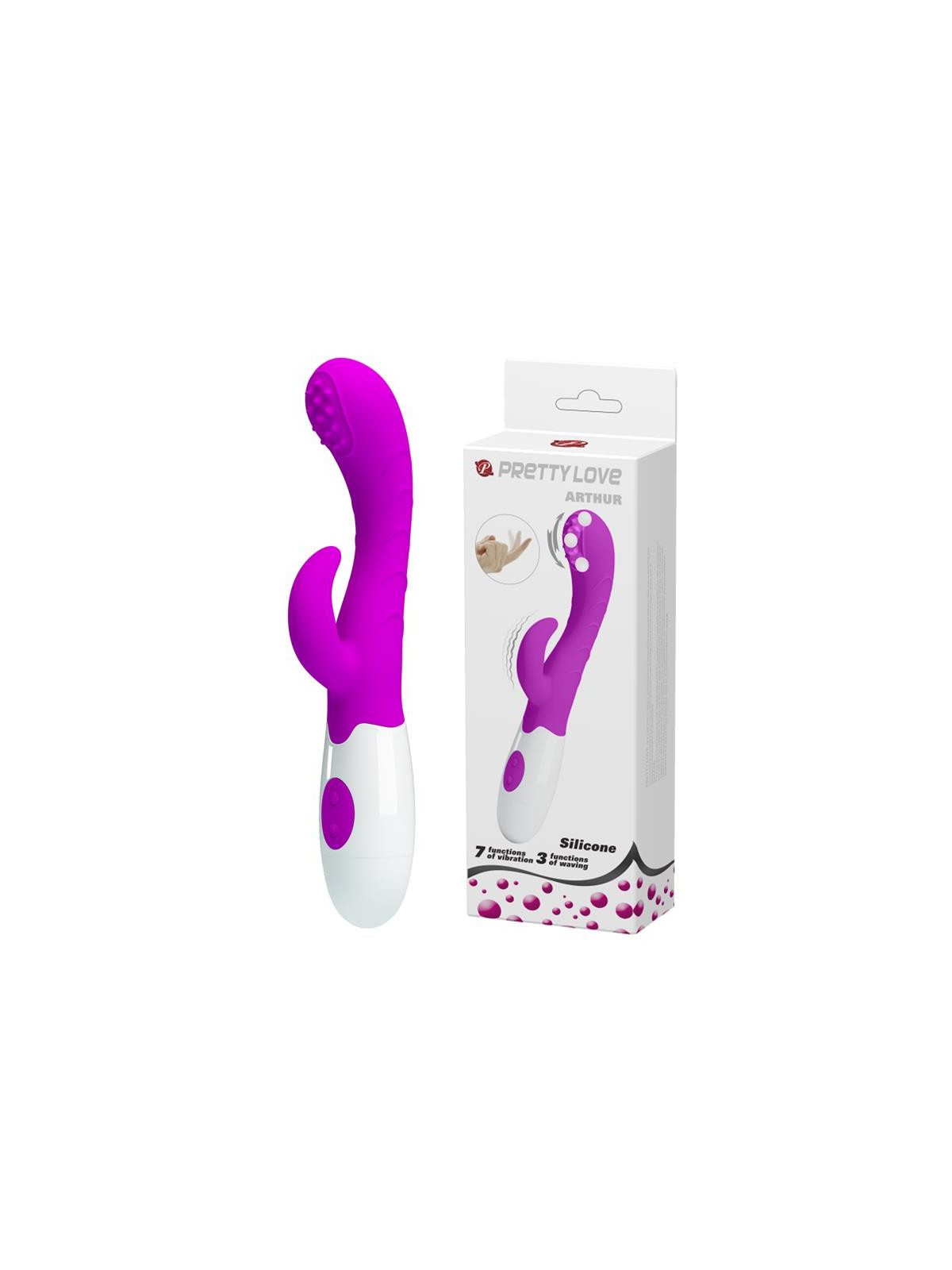 Vibrador Arthur con Movimiento Finger Púrpura