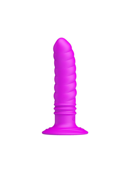 Vibrador Twist Plug Anal Púrpura