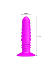 Vibrador Twist Plug Anal Púrpura