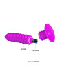 Vibrador Twist Plug Anal Púrpura