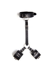 Collar con Restricciones Ajustable Negro