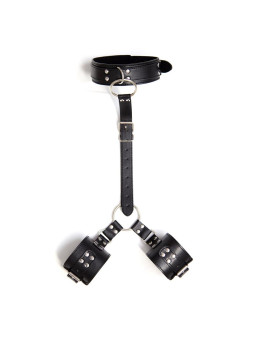 Collar con Restricciones Ajustable Negro